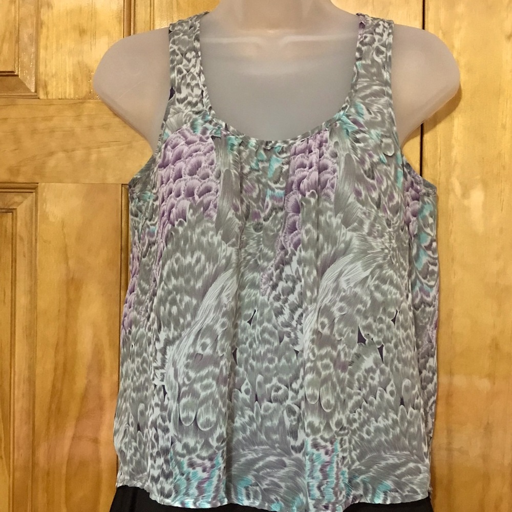 Charlotte Russe See Thru Transparent Dressy Tank Top Cami Blouse 
Small 4 - 6